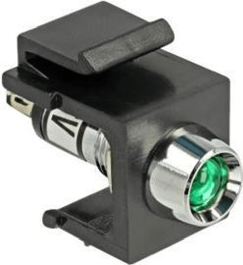 Delock-Keystone-LED-verde-6-V-nero