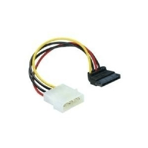 DeLOCK---Stromkabel---interne-Stromversorgung-4-polig--M----15-PIN-SATA-Power---10-cm---90-Grad-Anschluss