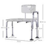 HOMCOM-Sedia-da-Doccia-con-Altezza-Regolabile-su-6-Livelli-Piedini-e-Bracciolo-Antiscivolo-Ampia-Seduta--68.5x40.5cm-