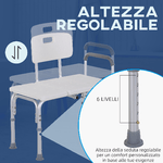 HOMCOM-Sedia-da-Doccia-con-Altezza-Regolabile-su-6-Livelli-Piedini-e-Bracciolo-Antiscivolo-Ampia-Seduta--68.5x40.5cm-