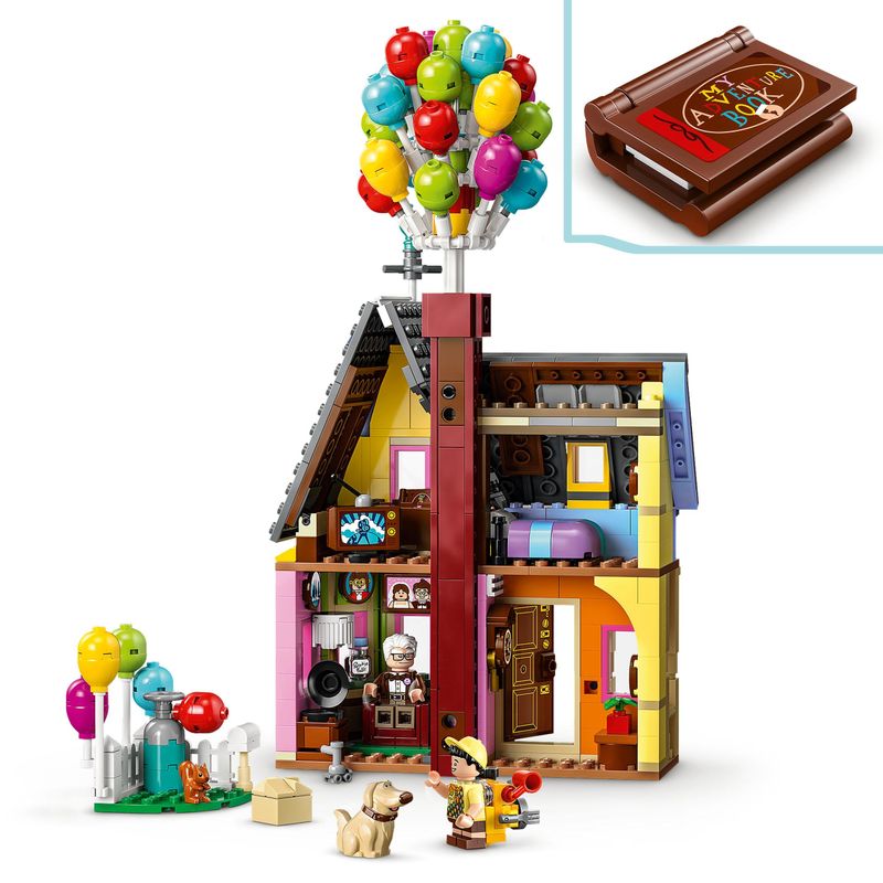 LEGO-Disney-e-Pixar-43217-Casa-di-“Up”-Modellino-con-Palloncini-e-Figure-di-Carl-Russell-e-Dug-Set-Disney-100°-Anniversario