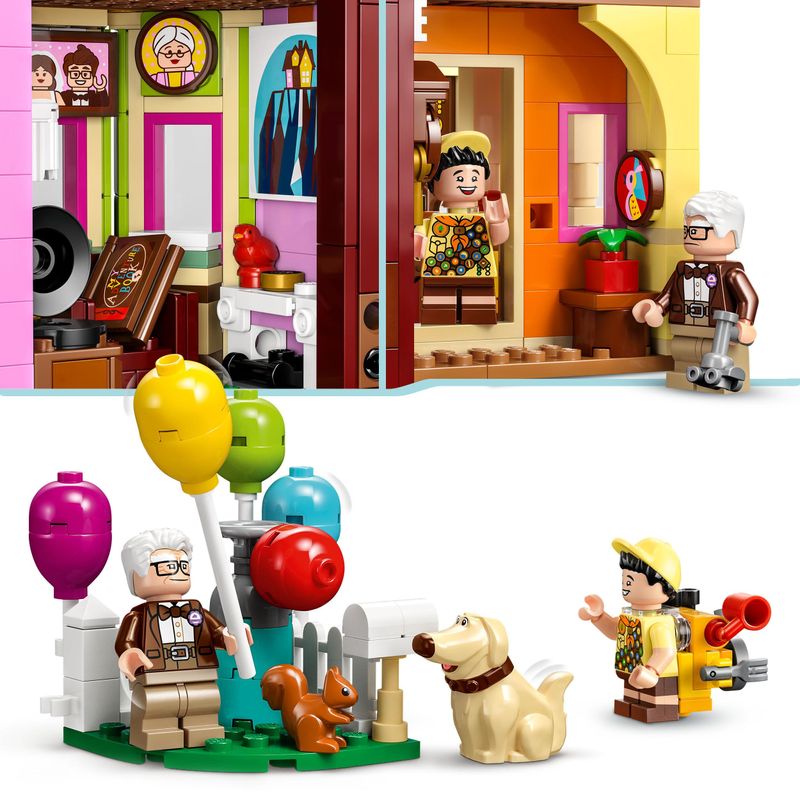 LEGO-Disney-e-Pixar-43217-Casa-di-“Up”-Modellino-con-Palloncini-e-Figure-di-Carl-Russell-e-Dug-Set-Disney-100°-Anniversario