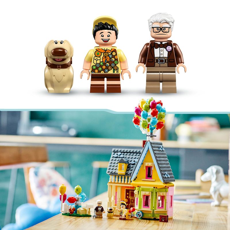 LEGO-Disney-e-Pixar-43217-Casa-di-“Up”-Modellino-con-Palloncini-e-Figure-di-Carl-Russell-e-Dug-Set-Disney-100°-Anniversario