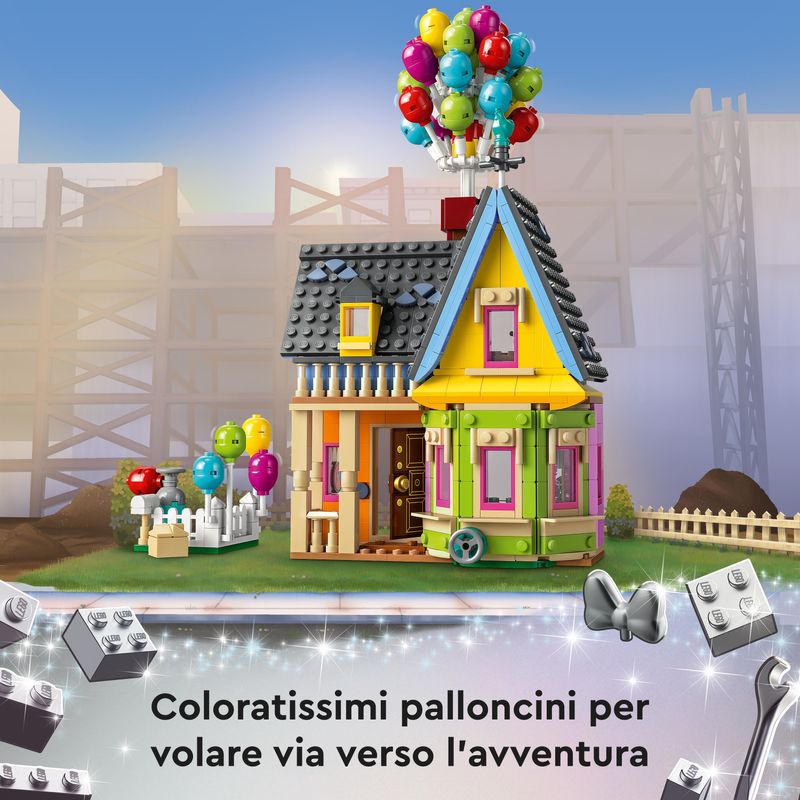 LEGO-Disney-e-Pixar-43217-Casa-di-“Up”-Modellino-con-Palloncini-e-Figure-di-Carl-Russell-e-Dug-Set-Disney-100°-Anniversario