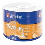 Verbatim 43791 DVD vergine 47 GB DVD-R 50 pz (DVD-R 4.7 GB 16X WRAPPED 50X - DATA LIVE EXTRA PROTECTION)