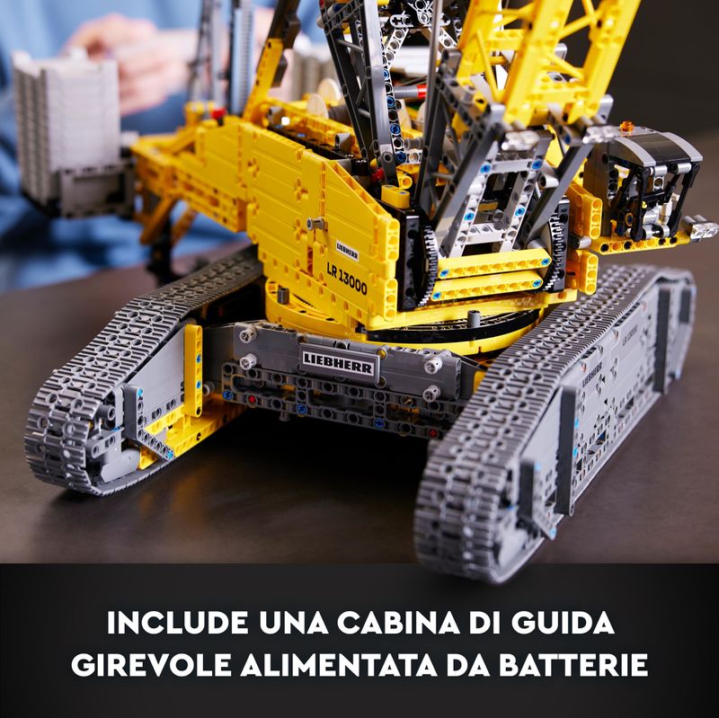 LEGO-Technic-42146-Gru-Cingolata-Liebherr-LR-13000-Veicolo-da-Cantiere-Telecomandato-con-App-Control--Modellismo-per-Adulti