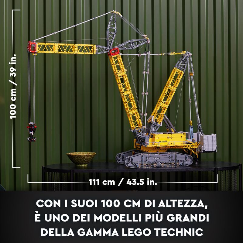 LEGO-Technic-42146-Gru-Cingolata-Liebherr-LR-13000-Veicolo-da-Cantiere-Telecomandato-con-App-Control--Modellismo-per-Adulti