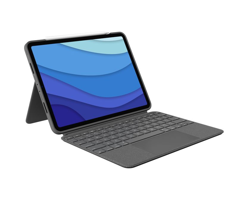 Logitech-Combo-Touch-Custodia-con-Tastiera-per-iPad-Pro-11-pollici--1a-2a-3a-gen---2018-2020-2021----Tastiera-Retroilluminata-Rimovibile-Trackpad-Smart-Connector---Grigio