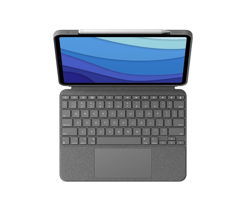 Logitech-Combo-Touch-Custodia-con-Tastiera-per-iPad-Pro-11-pollici--1a-2a-3a-gen---2018-2020-2021----Tastiera-Retroilluminata-Rimovibile-Trackpad-Smart-Connector---Grigio