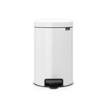 Brabantia Pattumiera a pedale Brabantia Pedal Bin New Icon 24x325x40 cm bianco 12 litri 111969