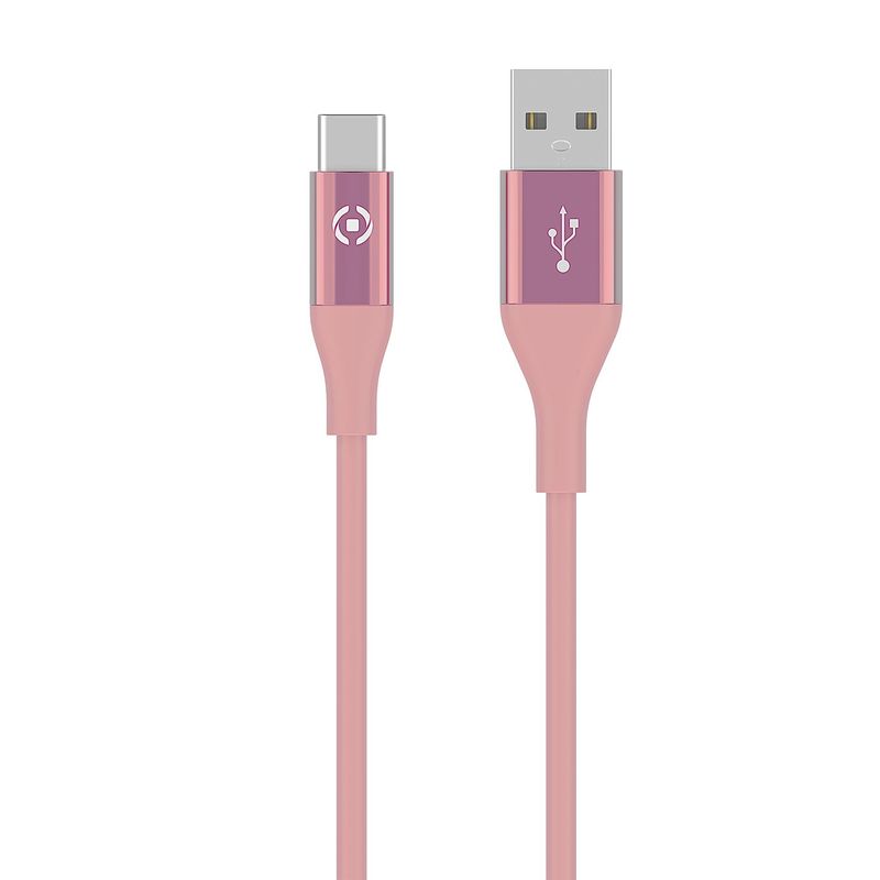 Celly-USBTYPECCOL3MPK-cavo-USB-3-m-USB-A-USB-C-Rosa