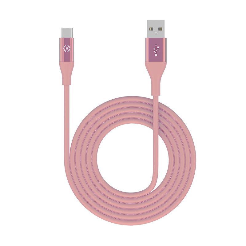 Celly-USBTYPECCOL3MPK-cavo-USB-3-m-USB-A-USB-C-Rosa