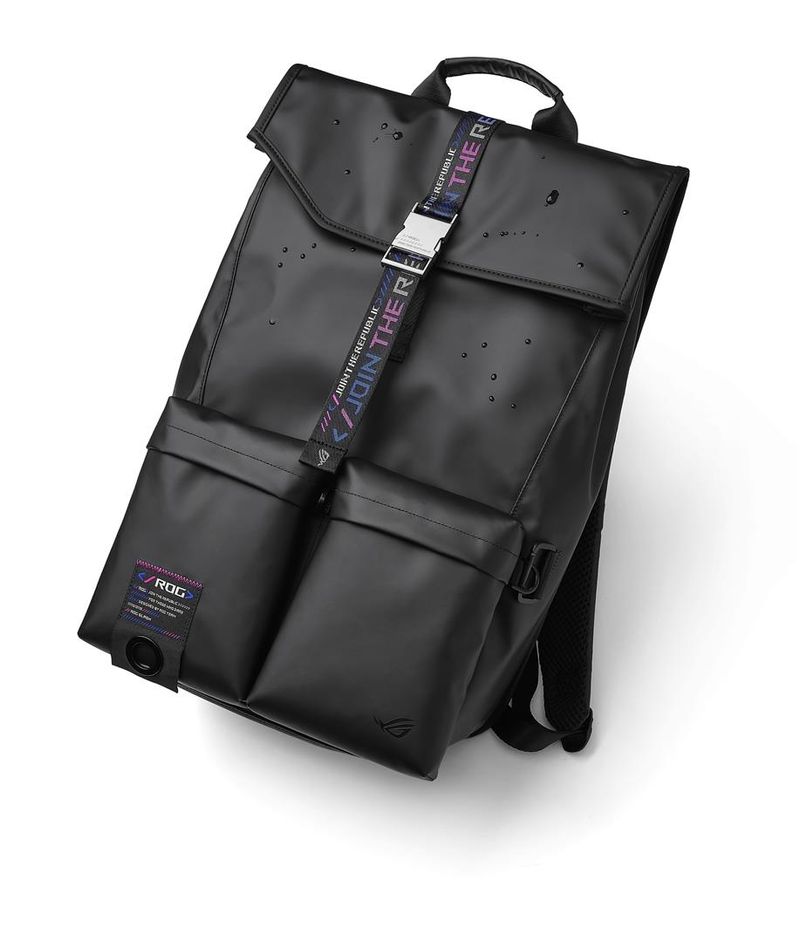 ASUS-ROG-SLASH-Backpack-zaino-Zaino-casual-Nero-Poliestere-Poliuretano-termoplastico--TPU-