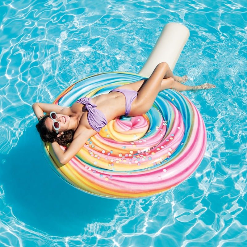 Intex-58754EU-galleggiante-da-piscina-e-da-spiaggia-Multicolore-Immagine-Vinile-Materassino-galleggiante