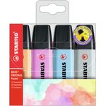 STABILO Boss Original Pastel evidenziatore 4 pz Punta smussata Multicolore