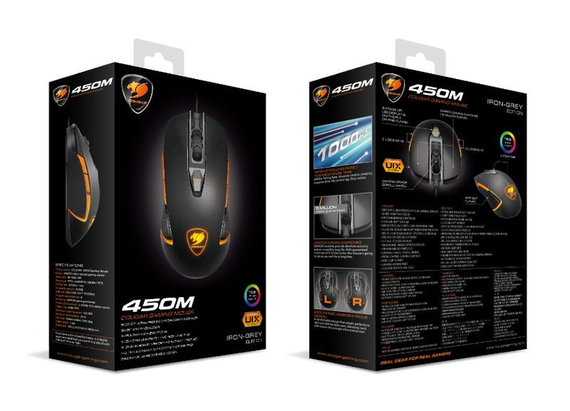 MOUSE-GAMING-WIRED-450M-IRON-GRAY-OPTICAL-USB---COUGAR