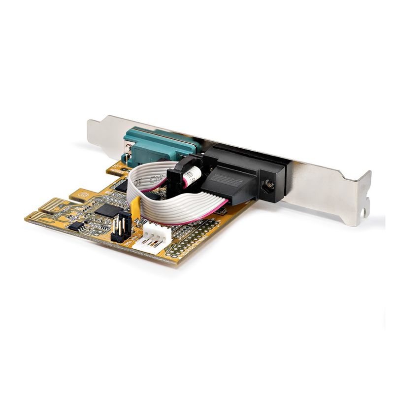 StarTech.com-Scheda-seriale-PCI-Express-a-2-porte--Scheda-di-interfaccia-seriale-da-PCIe-a-RS232--DB9--con-16C1050-UART-e-ritenzione-COM-5V-12V--Windows-e-Linux--21050-PC-SERIAL-LP-