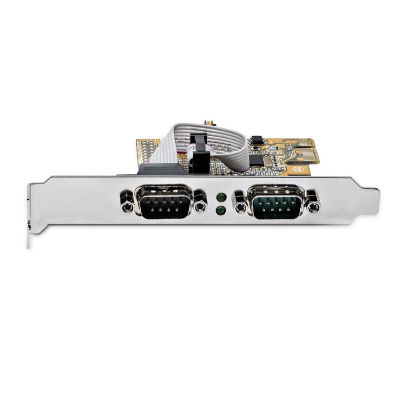 StarTech.com-Scheda-seriale-PCI-Express-a-2-porte--Scheda-di-interfaccia-seriale-da-PCIe-a-RS232--DB9--con-16C1050-UART-e-ritenzione-COM-5V-12V--Windows-e-Linux--21050-PC-SERIAL-LP-