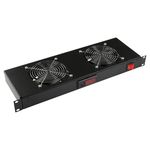 Lanview LOGON RAF300BL porta accessori Pannello per ventola (2 FANS DIGITAL THERMOSTAT - RACK MOUNT FAN MODULE 1U