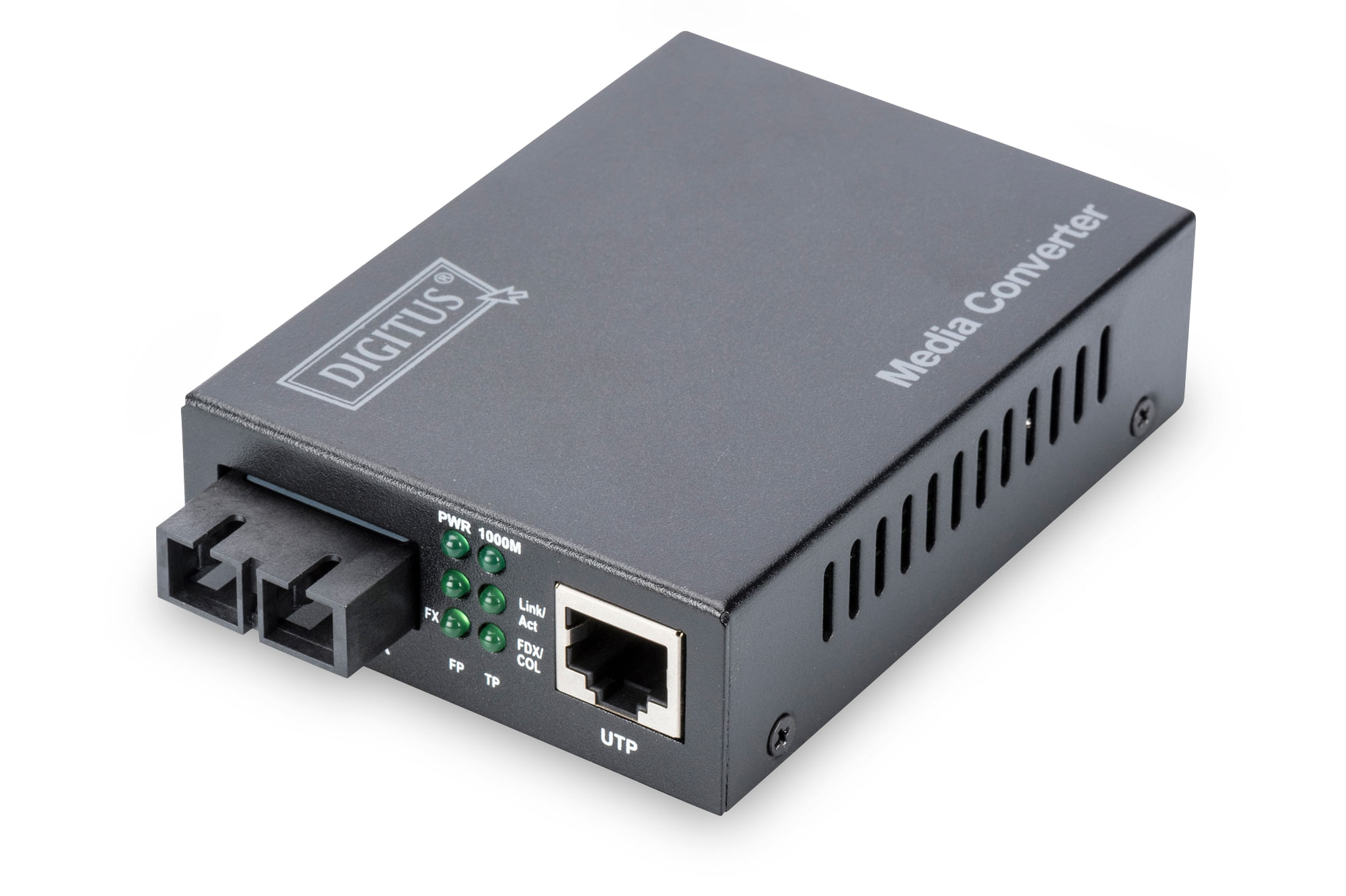 Digitus Convertitore 10/100/1000 Gigabit Media Converter Rj45 - Fibra Ottica Sc 1000Base-Lx