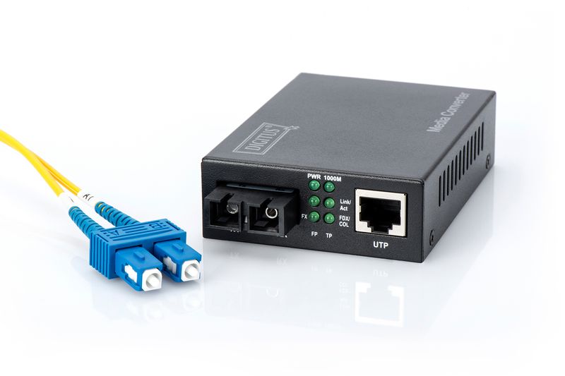 Digitus-Convertitore-Media-Gigabit-Ethernet--RJ45---SC