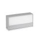 Applique-Lampada-Led-Da-Parete-Rettangolare-9W-3000K-Up-Down-Doppio-Fascio-Luminoso-Carcassa-Grigia-SKU-8239