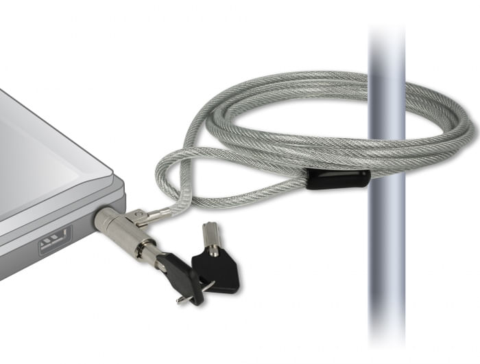 Cavo-di-sicurezza-per-notebook-Navilock-con-chiave-per-HP-Nano-Slot-18-m