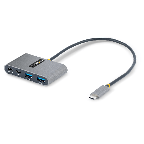 StarTech.com Hub USB C a 4 porte con 100W Power Delivery Pass-Through - Adattatore USB C a 2x USB-A + 2x USB-C - USB 3