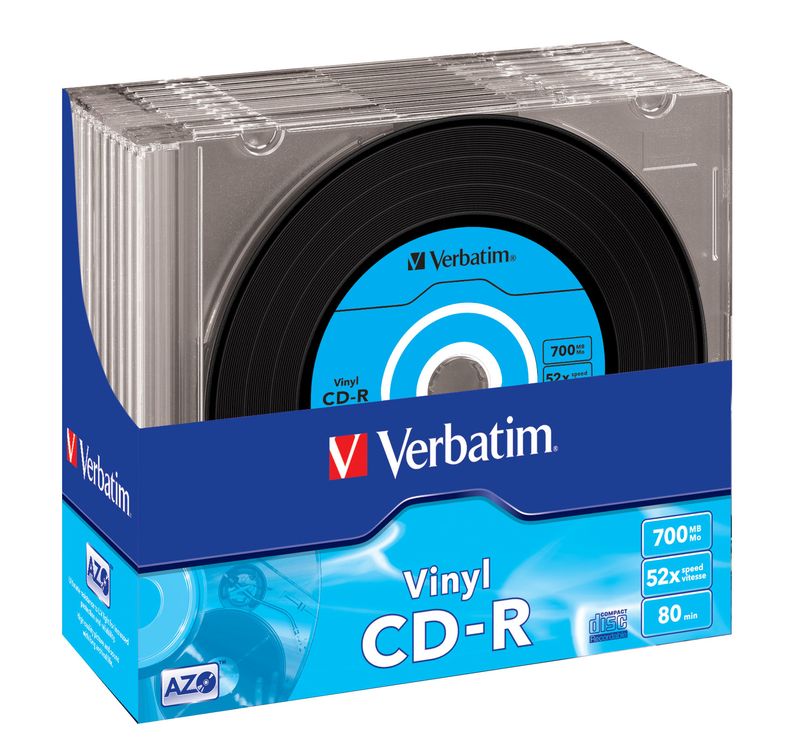 Verbatim-CD-R-AZO-Data-Vinyl-CD-R-700MB-10pezzo-i-