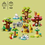 LEGO-DUPLO-10975-Animali-del-Mondo-Tappetino-da-Gioco-con-Leone-Giocattolo-e-Mattoncino-con-Suoni-Giochi-per-Bambini