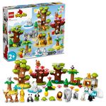 LEGO-DUPLO-10975-Animali-del-Mondo-Tappetino-da-Gioco-con-Leone-Giocattolo-e-Mattoncino-con-Suoni-Giochi-per-Bambini