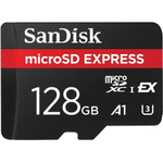 SanDisk Express 128 GB MicroSDXC UHS-I (EXPRESS MICROSD CARD 128GB - UP TO 880MB/S READ 480MB/S WRITE)