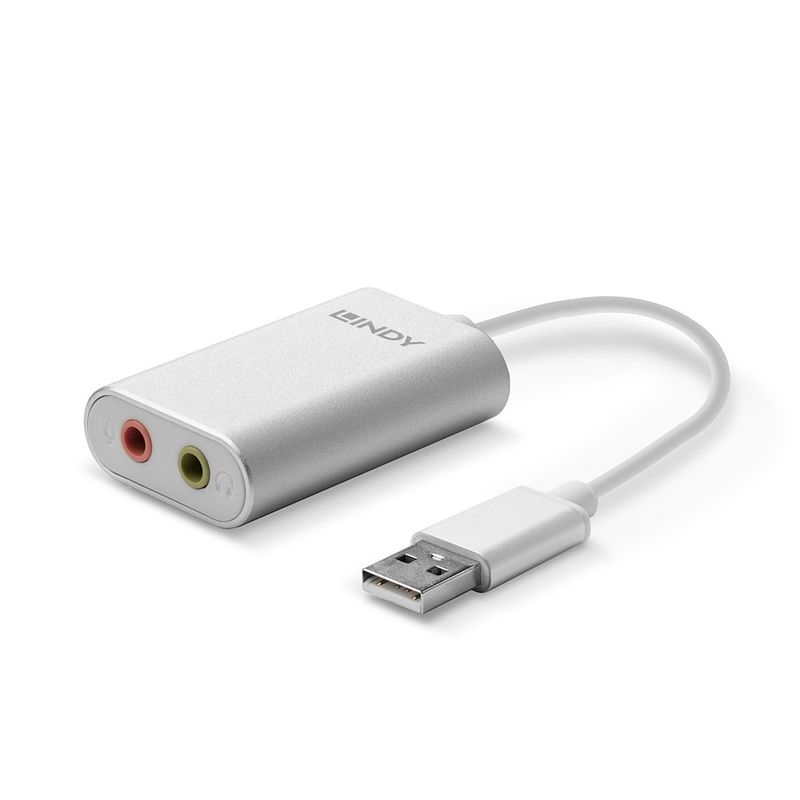 Lindy-42926-convertitore-audio-Argento-Bianco