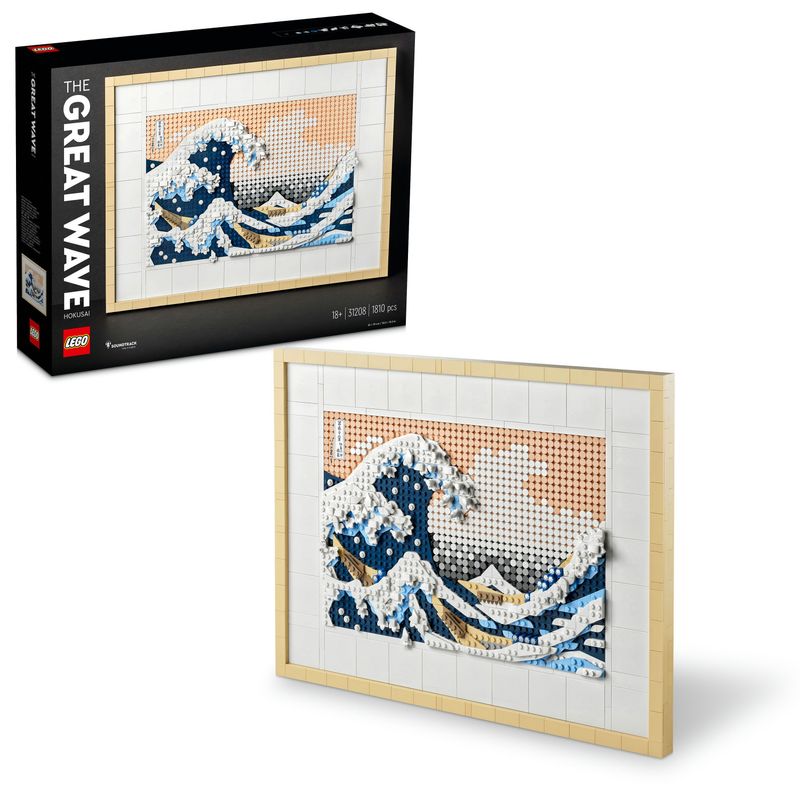 LEGO-31208-Art-Hokusai---La-Grande-Onda-Set-Fai-Da-Te-Hobby-Creativi-per-Adulti-Idea-Regalo-Natale-per-Donna-o-Uomo-Lui-o-Lei-Decorazioni-Casa-Quadri-Soggiorno-Giapponesi