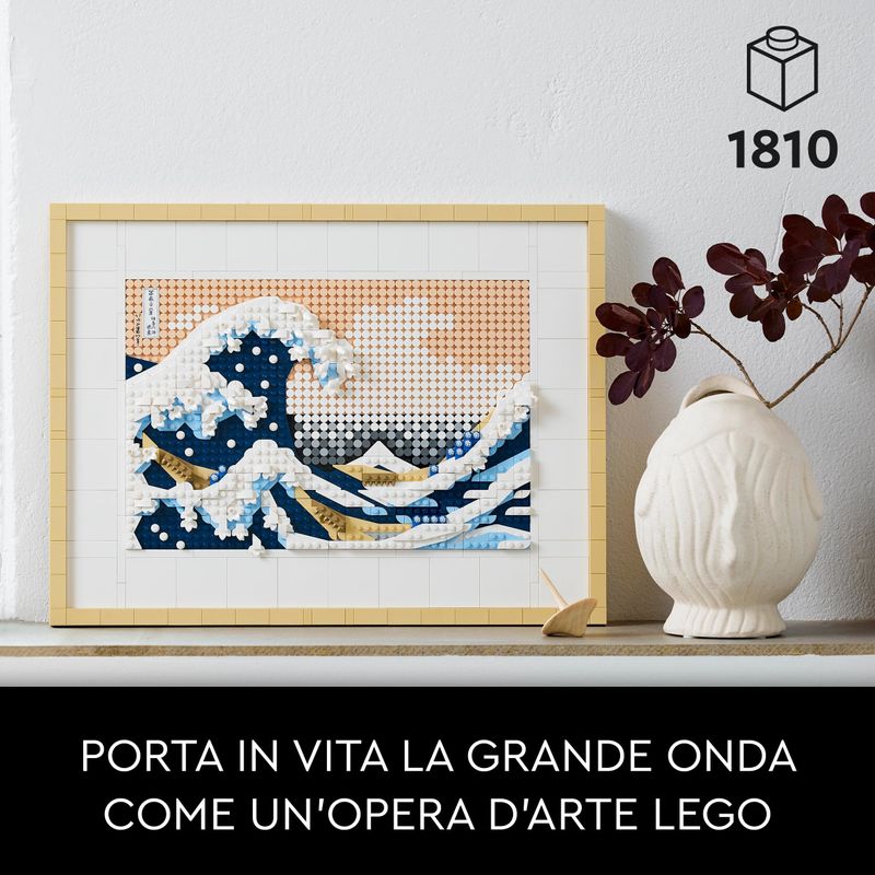 LEGO-31208-Art-Hokusai---La-Grande-Onda-Set-Fai-Da-Te-Hobby-Creativi-per-Adulti-Idea-Regalo-Natale-per-Donna-o-Uomo-Lui-o-Lei-Decorazioni-Casa-Quadri-Soggiorno-Giapponesi