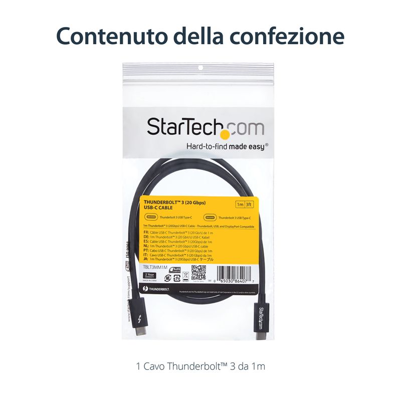 StarTech.com-Cavo-Thunderbolt-3-USB-C--20Gbps--da-1-m---Compatibile-con-Thunderbolt-USB-e-DisplayPort---M-M