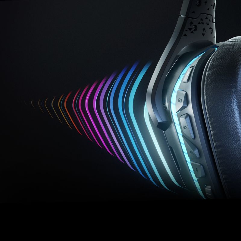 Logitech-G-Logitech-G935-Cuffie-Gaming-RGB-Wireless-Audio-Surround-7.1-Cuffie-DTS--X-2.0-Driver-Pro-G-50--mm-2.4-GHz-Wireless-Microfono-Flip-to-Mute-Tasti-G-PC-Mac-Xbox-One-PS4-Nintendo-Nero