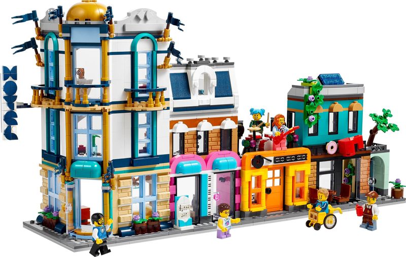 LEGO-Creator-3in1-31141-Strada-Principale-Grattacielo-Art-Deco-o-Strada-del-Mercato-Kit-Modellismo-per-Costruzioni-Creative