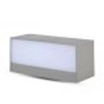 V-TAC Applique Lampada LED da Muro Rettangolare 12W Doppio Fascio Luminoso Colore Grigio 3000K IP65 SKU-218242