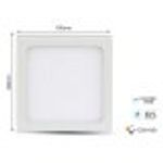 V-TAC Plafoniera Pannello Led Slim Montaggio a Plafone Quadrato 190X190X24mm 18W 4000K SKU-4920