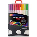 STABILO Pen 68 brush ARTY marcatore Colori assortiti 20 pz