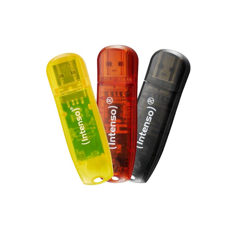 Intenso-Rainbow-3x32GB-Yellow-Red-Black-unita-flash-USB-USB-tipo-A-2.0-Trasparente