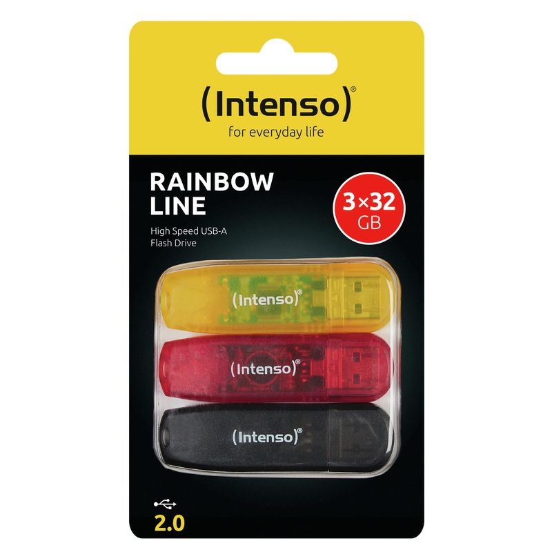 Intenso-Rainbow-3x32GB-Yellow-Red-Black-unita-flash-USB-USB-tipo-A-2.0-Trasparente