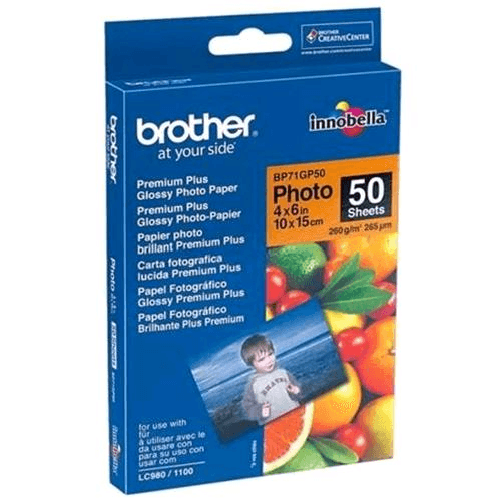 Brother-BP71GP50-Premium-Glossy-Photo-Paper-carta-fotografica-Bianco