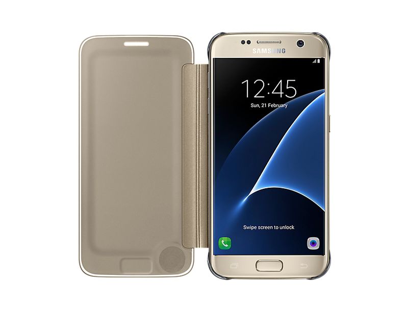 Samsung-EF-ZG930-custodia-per-cellulare-129-cm--5.1---Custodia-flip-a-libro-Oro