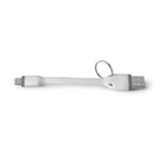 Celly USBLIGHTKEYWH cavo Lightning 0,12 m Bianco