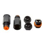 Giunto-Due-Connettori-Rj45-Cat-6A-P67-Da-Esterno-Waterproof