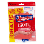 Essential Guanti Per Piatti Felpati S 2 Paia Spontex