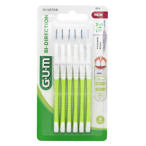 Gum Scovolini Interdentali 6 Pezzi Bi-Direction 0,7 Mm