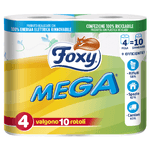 Foxy Mega 4 Rotoloni Igienica Made In Italy